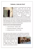 Vorschau - Arbeitsblätter - Euthanasie im Nationalsozialismus - Deckblatt