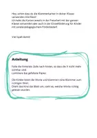 Vorschau - Spiele - Klammerkarten Silbenschrift Tiere, GROSSBUCHSTABEN - Seite 1