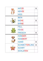 Vorschau - Spiele - Klammerkarten Silbenschrift Tiere, GROSSBUCHSTABEN - Seite 2