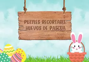 Vista previa - Juegos / Gamificación - Puzzles Recortables de Huevos de Pascua - página 1