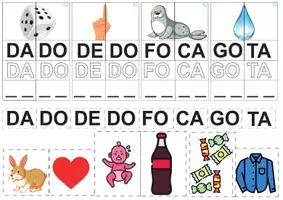 Vista previa - Unidades / Secuencias / Situaciones de Aprendizaje - Puzzle de sílabas simples con apoyo gráfico - página 2
