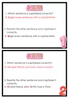 Vorschau - Stationenlernen - 20 Task Cards - English Punctuation - Capitalisation - Seite 3