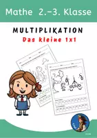 Vorschau - Arbeitsblätter - 10 Arbeitsblätter Multiplikation: Das kleine 1x1 - Deckblatt