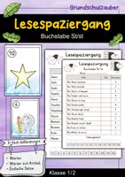 Vorschau - Spiele - Lesespaziergänge von A-Z + Buchstaben Au,Ch,Eu,Pf,St - Buchstabeneinführung - lesen lernen - Seite 1