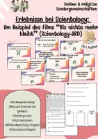 Vorschau - Arbeitsblätter - Erlebnisse bei Scientology (Filmbeispiel) - Deckblatt