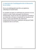 Aperçu - Apprentissages en autonomie - Écrire son autobiographie - Guide complet / Autobiography project in French - Page 1
