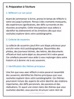 Aperçu - Apprentissages en autonomie - Écrire son autobiographie - Guide complet / Autobiography project in French - Page 2