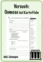Vorschau - Arbeitsblätter - Versuch Osmose (bei Kartoffeln) - Deckblatt