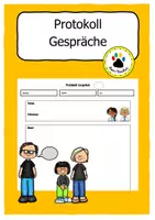 Vorschau - Lehrpläne/Lehrermaterial - Protokoll Gespräche - Deckblatt