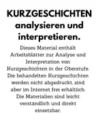 Vorschau - Unterrichtsreihen - Materialpaket Deutsch - Seite 1
