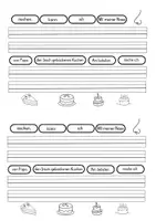 Vorschau - Fördermaterial/Inklusion - Schüttelsätze Miniheft A5 / Thema: Meine 5 Sinne / 10 Sätze zum Ordnen - Seite 3