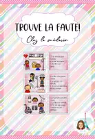 Vorschau - Arbeitsblätter - Jeu: Chez le médecin- qui trouve la faute? - Deckblatt