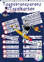 Vorschau - Poster - Tagestransparenz mit Uhrzeit Aushang Classroom - Deckblatt