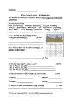 Vorschau - Arbeitsblätter - Arbeit mit dem Kalender - Übungen und Test - Seite 3