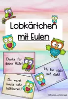 Vorschau - Anderer Materialtyp - Lobkärtchen Eulenklasse - Deckblatt