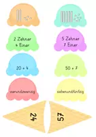 Vorschau - Unterrichtsreihen - Zuordnung Orientierung im Zahlenraum 100 (Eis) - Seite 1