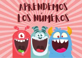 Vista previa - Hojas de trabajo - Números del 1 al 10 con monstruos. - Portada