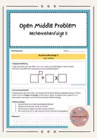 Vorschau - Arbeitsblätter - Open Middle Problem - Rechenreihenfolge II - Deckblatt