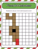 Aperçu - Préparation de séance / Séance complète - Pixel Art Noël +6 fiches d'activités - Page 3