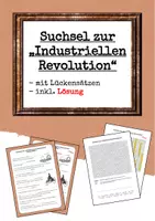 Vorschau - Spiele - Suchsel zur Industriellen Revolution - Deckblatt