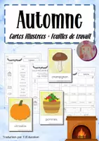 Vorschau - Arbeitsblätter - Französisch: Wortschatz - Herbst / automne - Deckblatt