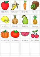 Vorschau - Arbeitsblätter - Französisch - Wortschatz: Obst und Gemüse / Fruits et legumes - Seite 1