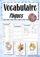 Vorschau - Arbeitsblätter - Französisch - Wortschatz: Ostern / Paques - Deckblatt