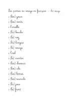 Aperçu - Apprentissages en autonomie - Corps humain - cartes de classement - visage - attaché - Page 3