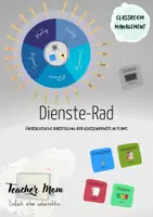 Vorschau - Mal- und Bastelvorlagen - Klassendienste - Teamrad - Deckblatt