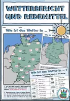 Vorschau - Arbeitsblätter - Materialpaket "Das Wetter beschreiben" DaZ / DaF / Deutsch / Sachunterricht - Seite 1