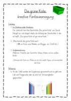 Vorschau - Mal- und Bastelvorlagen - Die grüne Kiste - Kunstunterricht - kreative Gestaltungsidee - Seite 1