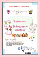 Vista previa - Refuerzo / NEE / Materiales de apoyo - Sustantivos individuales y colectivos. - Portada
