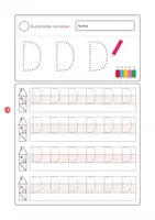 Vorschau - Arbeitsblätter - Buchstaben schreiben Dd - Seite 1