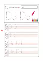 Vorschau - Arbeitsblätter - Buchstaben schreiben Dd - Seite 3