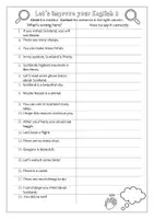 Vorschau - Arbeitsblätter - Englisch: Fehlerkorrektur II / Scotland Edition / Klasse 7 8 - Deckblatt