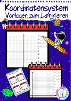 Vorschau - Arbeitsblätter - Koordinatensystem Vorlagen zum Laminieren - Deckblatt