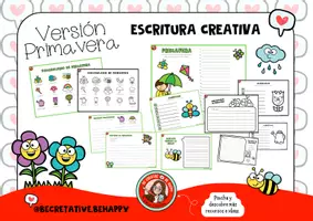 Vista previa - Hojas de trabajo - PRIMAVERA_LECTO-ESCRITURA CREATIVA_ - página 1