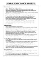 Vorschau - Arbeitsblätter - Digital vs Analogue Identity: Comparing My Digital and Analogue Self - Seite 2