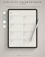 Vorschau - Lehrwerke/Schulbücher - Digitales Passwortbuch für Tablets - Deckblatt