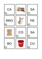 Vista previa - Juegos / Gamificación - Sílabas e imágenes para todos! (24 imágenes - 58 sílabas) - página 1