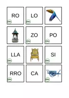 Vista previa - Juegos / Gamificación - Sílabas e imágenes para todos! (24 imágenes - 58 sílabas) - página 2