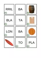 Vista previa - Juegos / Gamificación - Sílabas e imágenes para todos! (24 imágenes - 58 sílabas) - página 3
