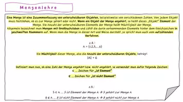 Vorschau - Stundenentwürfe - Mengenlehre - Tafelpräsentation - Seite 1