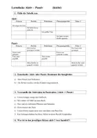 Vorschau - Arbeitsblätter - Lerntheke zum Thema „Aktiv und Passiv“ (Übungen) - Deckblatt