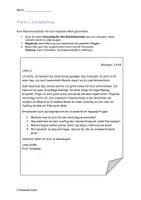 Vorschau - Arbeitsblätter - Begründender Brief: Klassenarbeit Schularbeit Schreibanlass - Seite 1