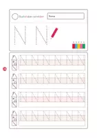Vorschau - Arbeitsblätter - Buchstaben schreiben Nn - Seite 1