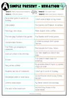 Vorschau - Arbeitsblätter - Simple Present: negative statements - Tandem Activity - Seite 2