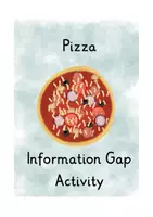 Vorschau - Spiele - Information Gap Activity Pizza Game in A3 & A4 - Seite 1
