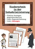 Vorschau - Arbeitsblätter - Mini-Paket: Kinderarbeit in der Industrialisierung - Seite 1