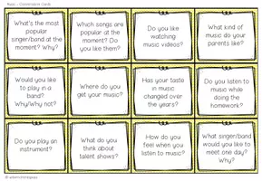 Vorschau - Stationenlernen - Music - Conversation Cards - Seite 2